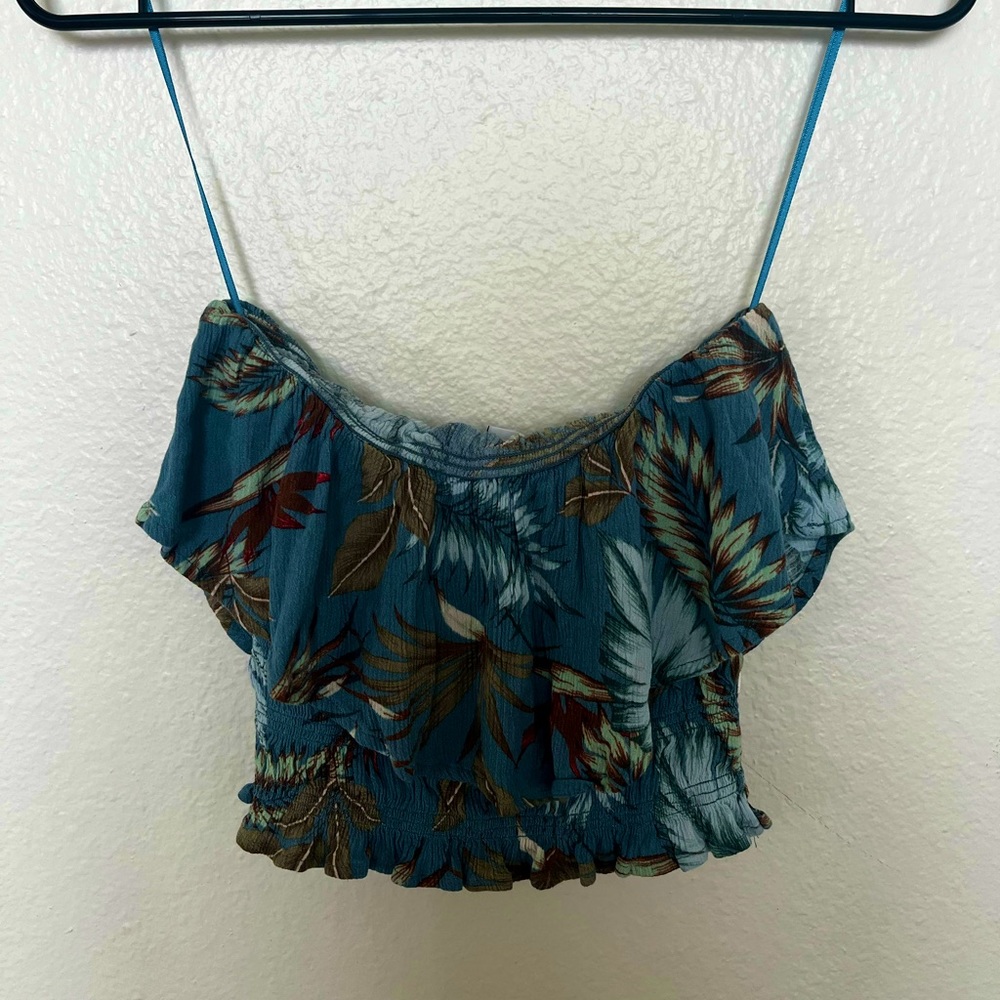 Beachy strapless crop top size XS